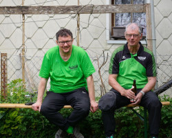 mitgemacht  aber hier zaungaeste stefan ruchti l. und heinz schwiete r. beide pc utzenstorf